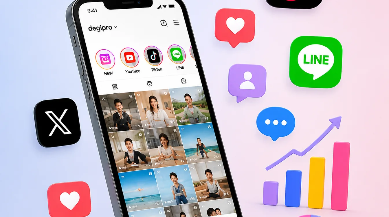 王道SNSに加え、幅広いSNS運用を学習可能